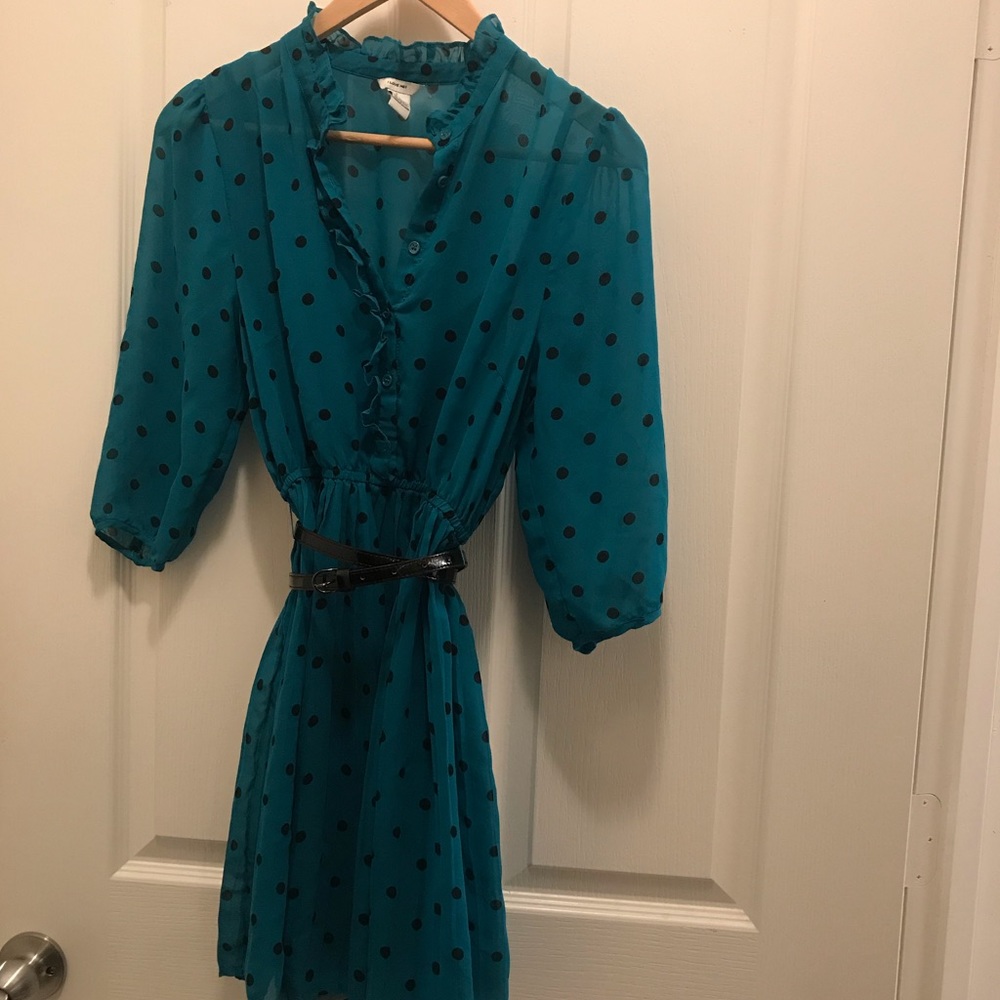 Jade Polka dot dress